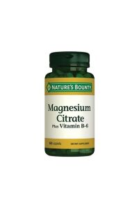 Nature's Bounty Magnesium Citrate Plus With Vitamin B6 60 Kapsül