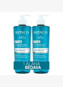 Bioxcin Acnium Yüz Yıkama Jeli Sebium Dengeleyici 500 ml - 1+1 Hediyeli 8680512634836