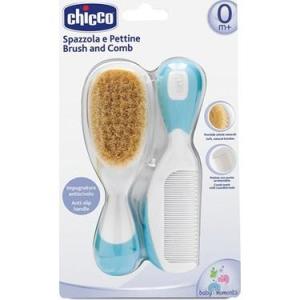 Chicco Fırça ve Tarak Seti 0 Ay+ Mavi 8058664011933