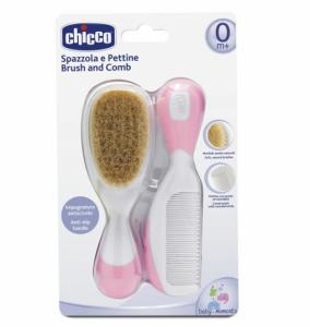 Chicco Fırça ve Tarak Seti 0 Ay+ Pembe 8058664011926