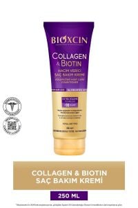 Bioxcin Collagen & Biotin Ekstra Hacim Saç Kremi 250 ml - Kolajen Biotin Ince Seyrek Saçlar