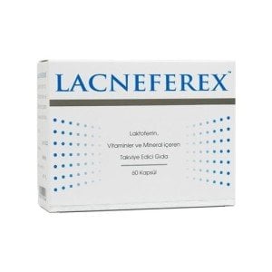 Lacneferex 60 Kapsül Laktoferrin Vitaminler ve Mineral içeren Takviye Edici Gıda