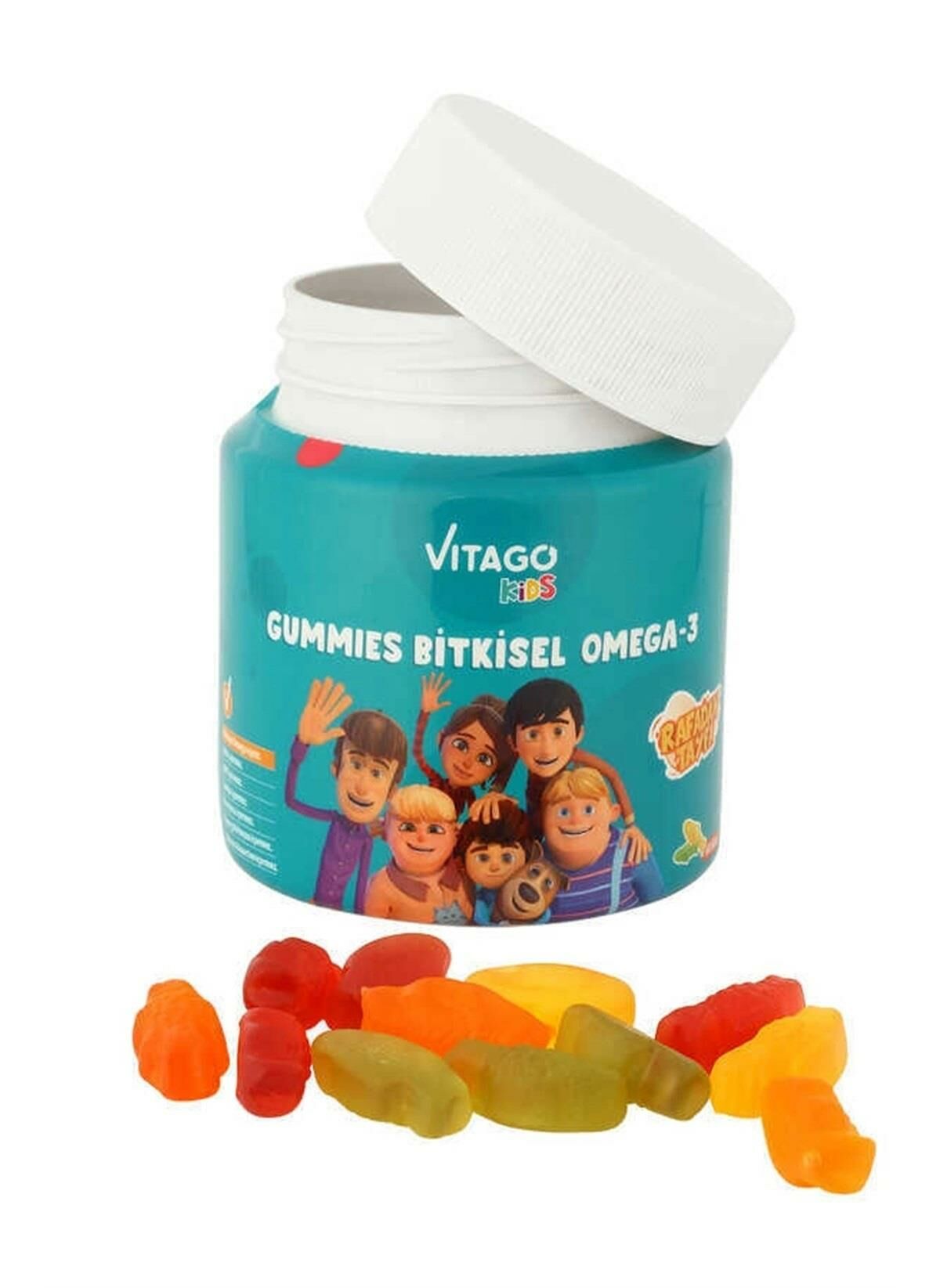 Vitago Kids Gummies Bitkisel Omega-3 İçeren Çiğnenebilir Form - 60 Adet Gummy 8683242261174