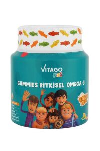 Vitago Kids Gummies Bitkisel Omega-3 İçeren Çiğnenebilir Form - 60 Adet Gummy 8683242261174