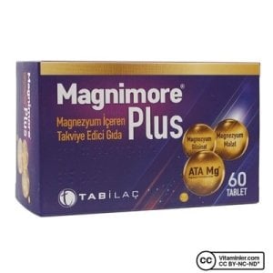 Magnimore Plus Magnezyum İçeren Takviye Edici Gıda 60 Tablet
