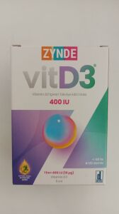 Zynde Vitamin D3 400 IU Sprey 5 ML 8699525513014