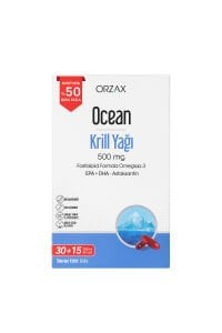 Ocean Krill Oil 500 mg 45 Kapsül - %50 Daha Fazla