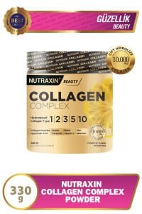 Nutraxin Collagen Complex Powder 330 gr - Tip 1,2,3,5,10 Kolajen, Hyalüronik Asit, Selenyum, Seramid
