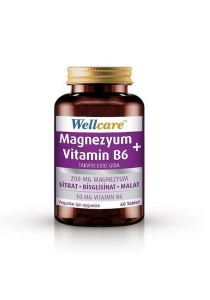 Wellcare Magnezyum + Vitamin B6 60 Tablet 8699680010250