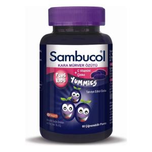 Sambucol Plus Kids Yummies 60 Çiğneme Tableti 8680287030154