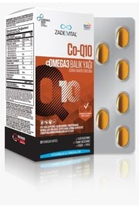 Zade Vital Co-q10 Omega 3 Balık Yağı Blister 30 Kapsül