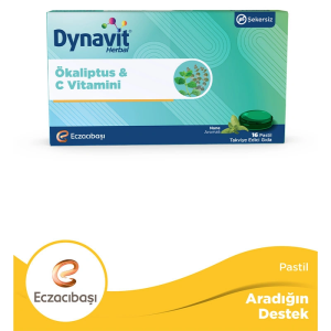Dynavit Herbal Mentol & Okaliptus 16 Pastil 8699586114502