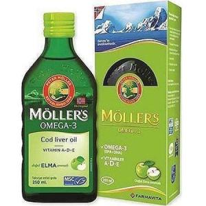 Möller's Omega 3 Doğal Elma Aromalı Balık Yağı Şurubu 250 ml 7070866029371