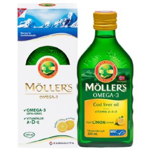 Möller's Omega 3 Limonlu Balık Yağı Şurubu 250 ml 7070866027766