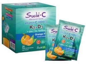 Suda C Vitamin C 1000 mg K2 D3 + Zinc 20 Saşe 8681571356189