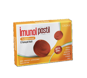 Orzax İmunol Portakal Aromalı 12 Pastil 8697595873557