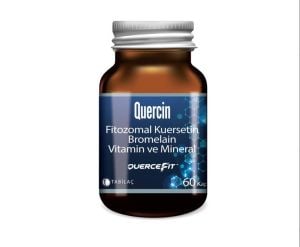 Quercin Fitozomal Kuersetin Bromelain Vitamin ve Mineral 60 Kapsül 8680133001178
