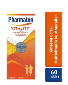 Pharmaton Vitality Ginseng G115 Multivitamin ve Mineraller 60 Tablet