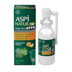 Aspinatura Kids Boğaz Spreyi 20 ml - Kayısı & Limon 8699546650057