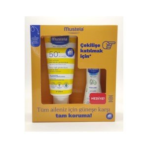 Mustela Güneş Losyonu SPF50 200 ml + Mustela Hydra Bebe 100 ml 3504105090517