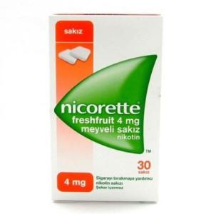 Nicorette 4 mg Meyveli Sakız 30 sakız 8699593233371