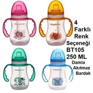 Baby Time BT105 Damla Akıtmaz Kulplu Bardak 250 ml