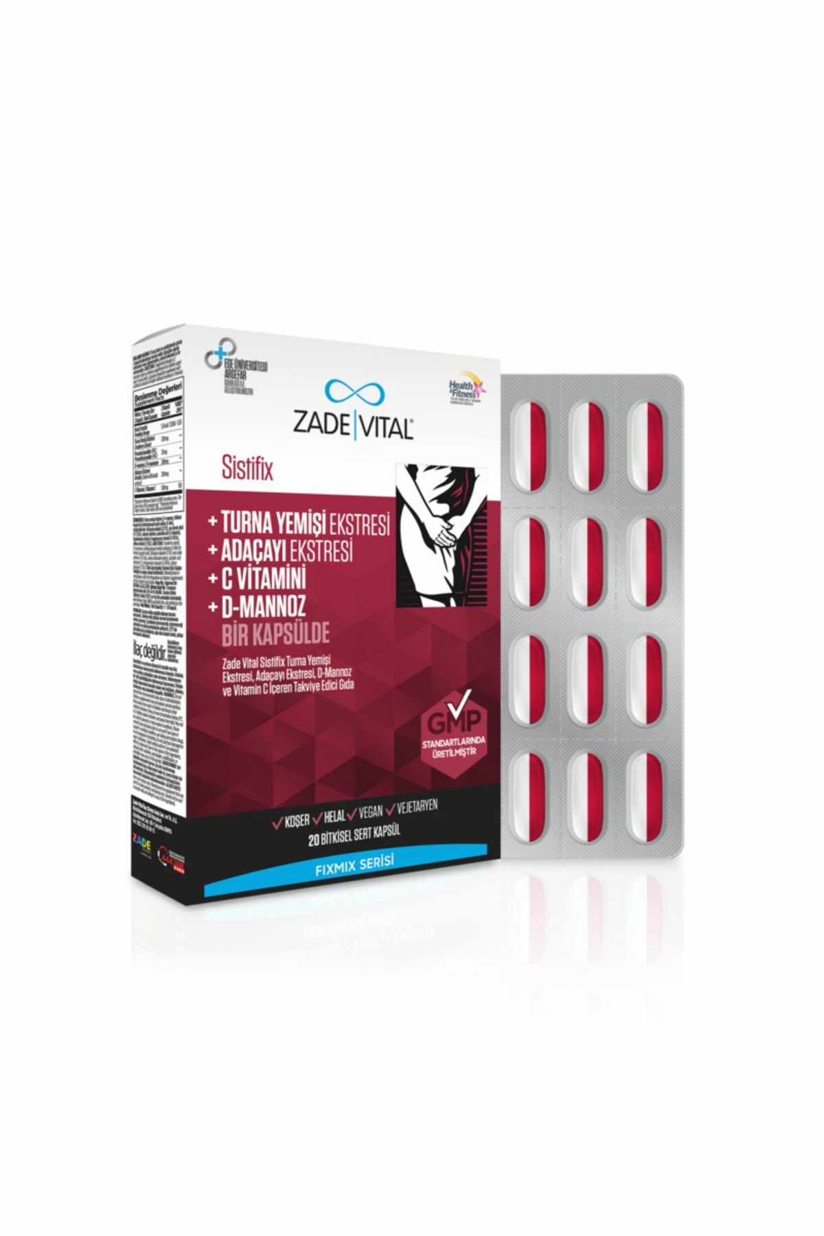 Zade Vital Fixmix Sistifix Blister 20 Kapsül