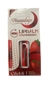 Nowaday's Lipbalm Koruyucu Nemlendirici Dudak Bakım Kremi Çilek Aromalı 8684364767322