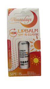 Nowaday's Lipbalm Koruyucu Nemlendirici Dudak Bakım Kremi SPF-15 Classic 8684364767308