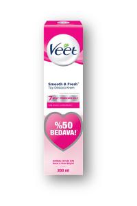 Veet Smooth & Fresh Normal Cilt Tüy Dökücü Krem 200 ml - %50 Bedava 8690570553925