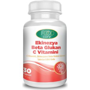 Food Core Ekinezya Beta Glukan Vitamin C & D3 Çinko 30 Tablet 8699273572202