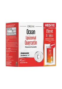 Ocean Lipozmal Quercetin 60 Kapsül + Efervit Defence 10 Efervesan Tablet 8697595872956