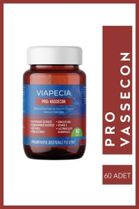 Viapecia Pro-Vassecon Bitkisel Ekstreler ve Vitamin E İçeren Takviye Edici Gıda 60 Tablet 8683684326301
