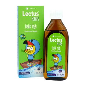 Lectus Kids Kral Şakir Elma Aromalı Balık Yağı 150 ml