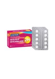 Osende 2M ODT Metilfolat & Metilkobalamin 30 Ağızda Dağılan Tablet 8680133000546