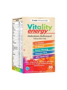 Tabvitamins Vitality Energy 30 Tablet 8680133002885