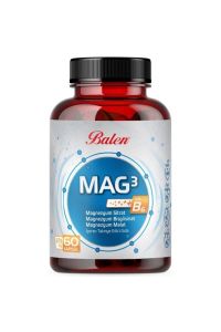 Balen Mag 3 Magnezyum Sitrat & Bisglisinat & Malat 679 Mg 60 Kapsül