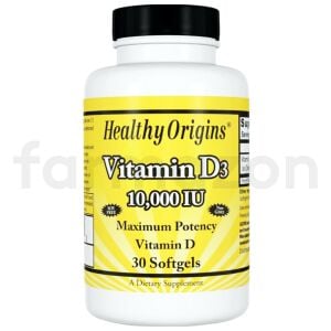 Healthy Origins Vitamin D3 10000 IU 30 Kapsül 603573153502