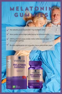 Viapecia Melatonin 1 Mg Gummies 60 Adet Kaliteli & Düzenli Uyku