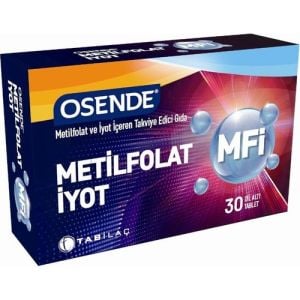 Osende MFI Metilfolat İyot 30 Tablet 8680133000812