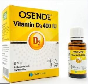 Osende Vitamin D3 400 IU Sprey 20 ml 8680133000942