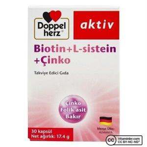 Doppelherz Aktiv Biotin+L-sistein+Çinko 30 Kapsül